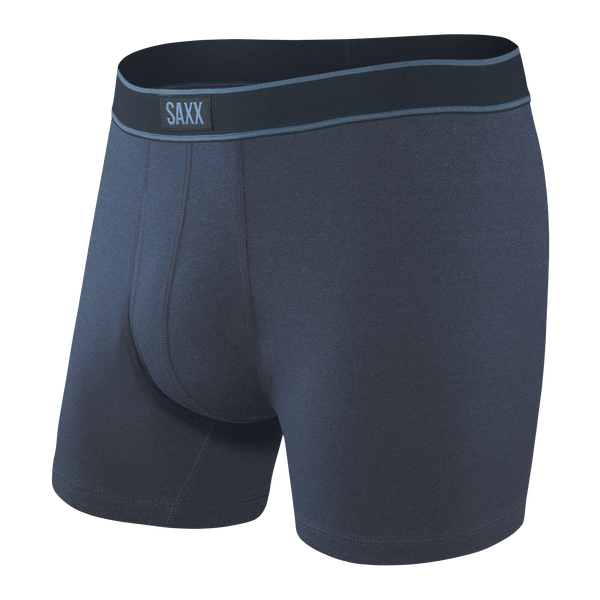 Front of Daytripper Boxer Brief Fly in Navy Heather