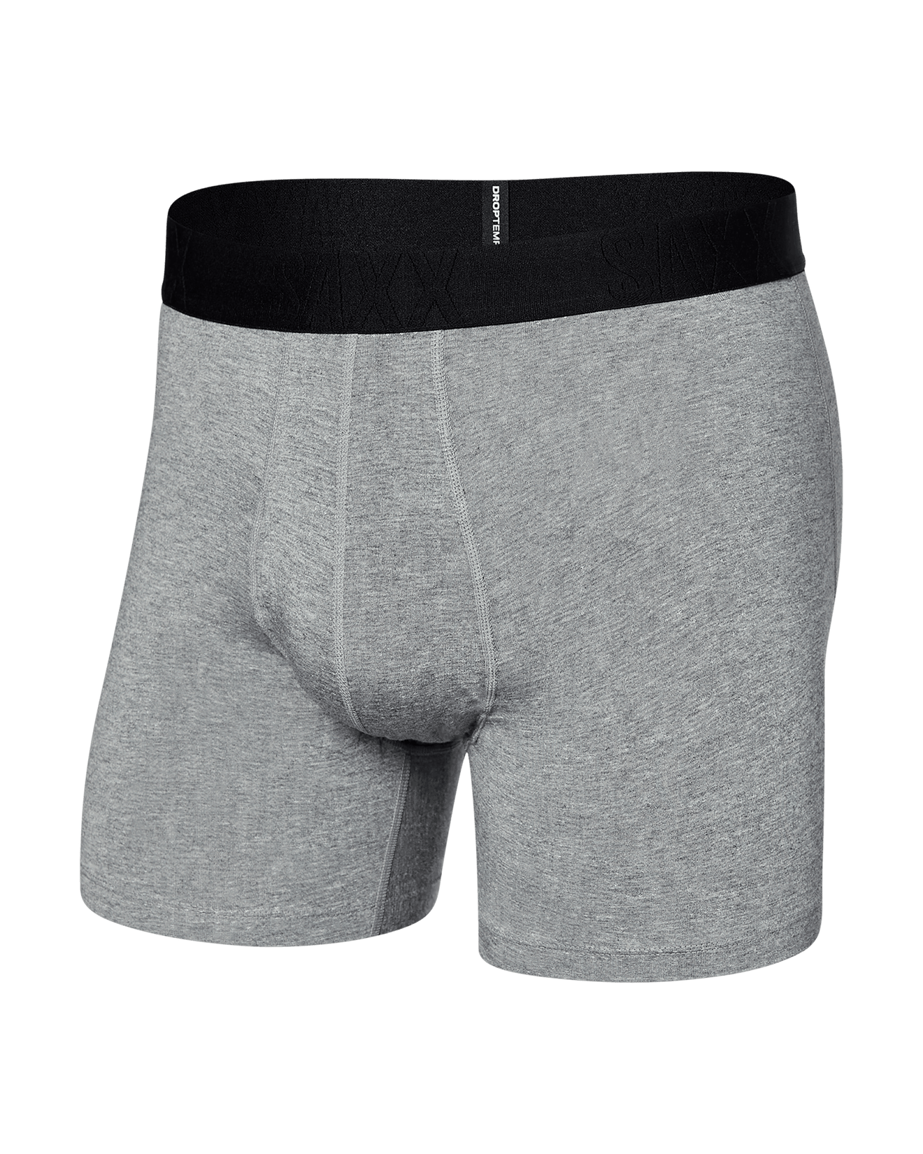 DropTemp® Cooling Cotton Boxer Brief - Dark Grey Heather | SAXX