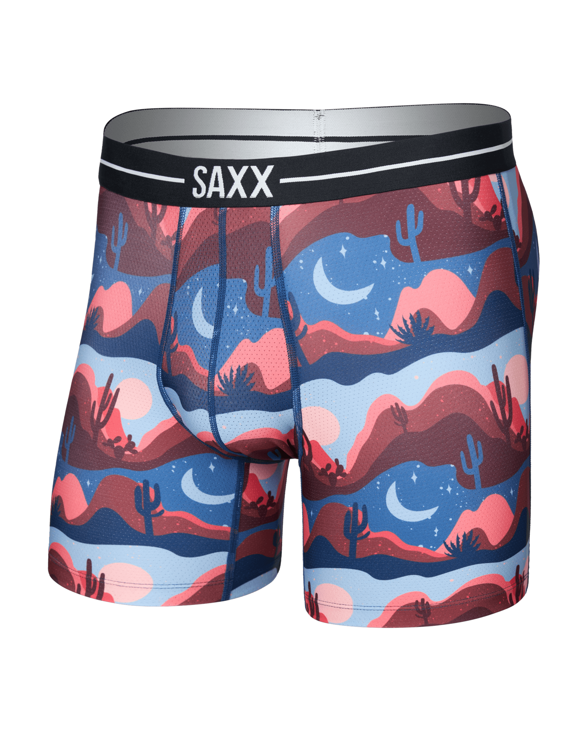 Front of  Volt Breathable Mesh Boxer Brief in Canyon Daze-Red Clay