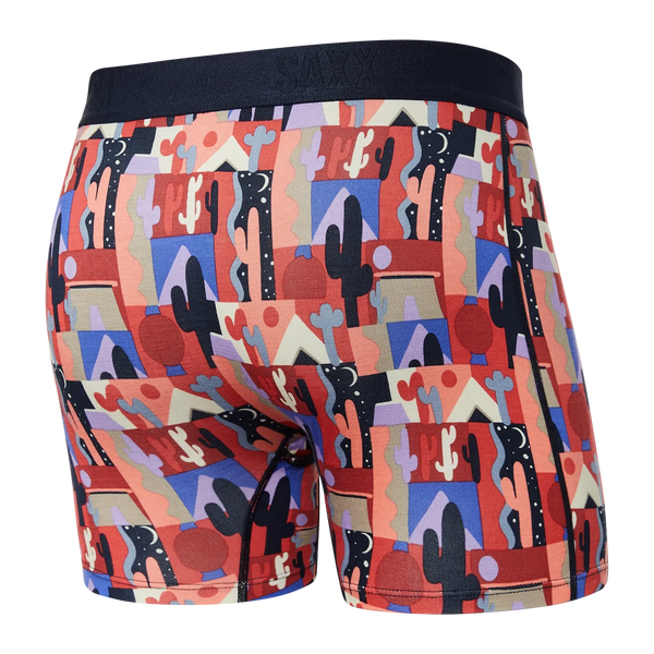 Back of Vibe Super Soft Boxer Brief in Painted Desert- Multi
