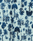 Blue tropical plant pattern on a light blue background