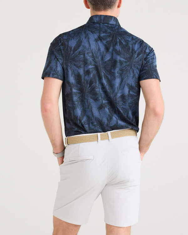 Back - Model wearing Caddie Short 8" in Vapor Grey