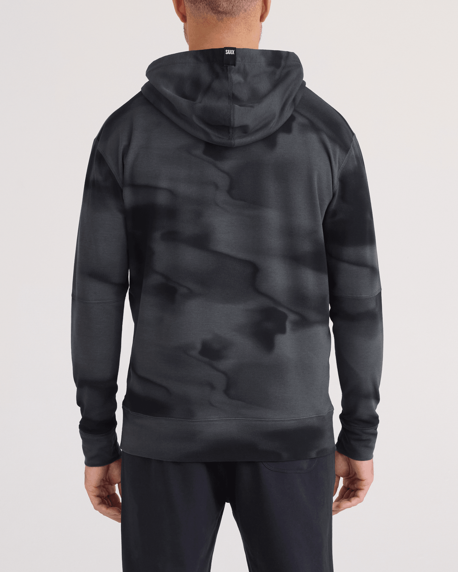 Back - Model wearing  3Six Five Hoodie in Vapor