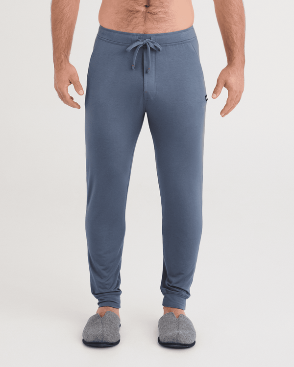 Front - Model wearing Snooze Pants in Folkstone