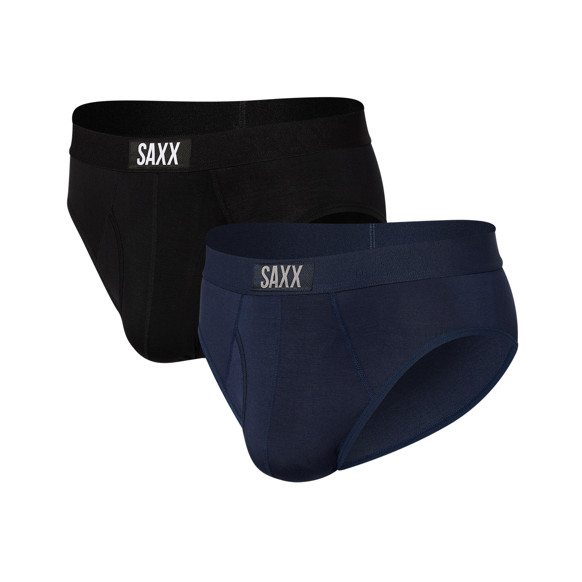 Ultra Super Soft Brief - Black/Navy | SAXX Underwear
