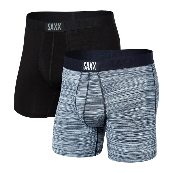 Front of Vibe 2-Pack in Spacedye Heather/Black