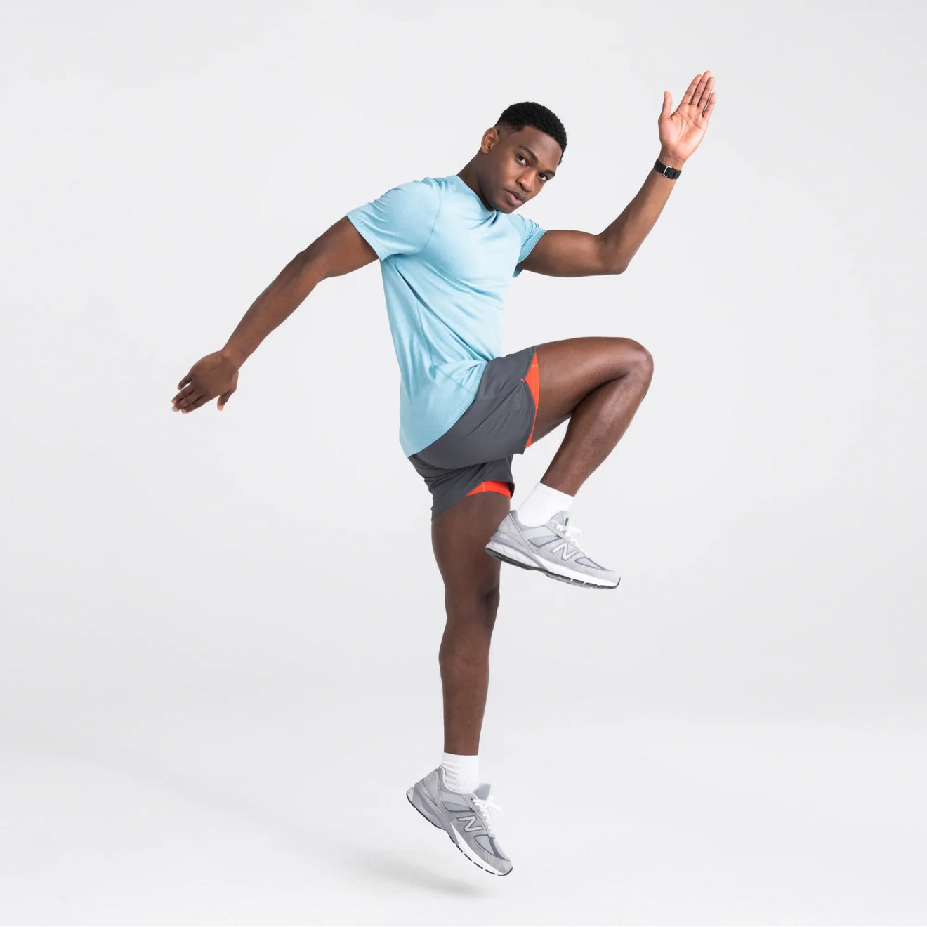 Hightail 2N1 Running Short - Graphite | SAXX Underwear