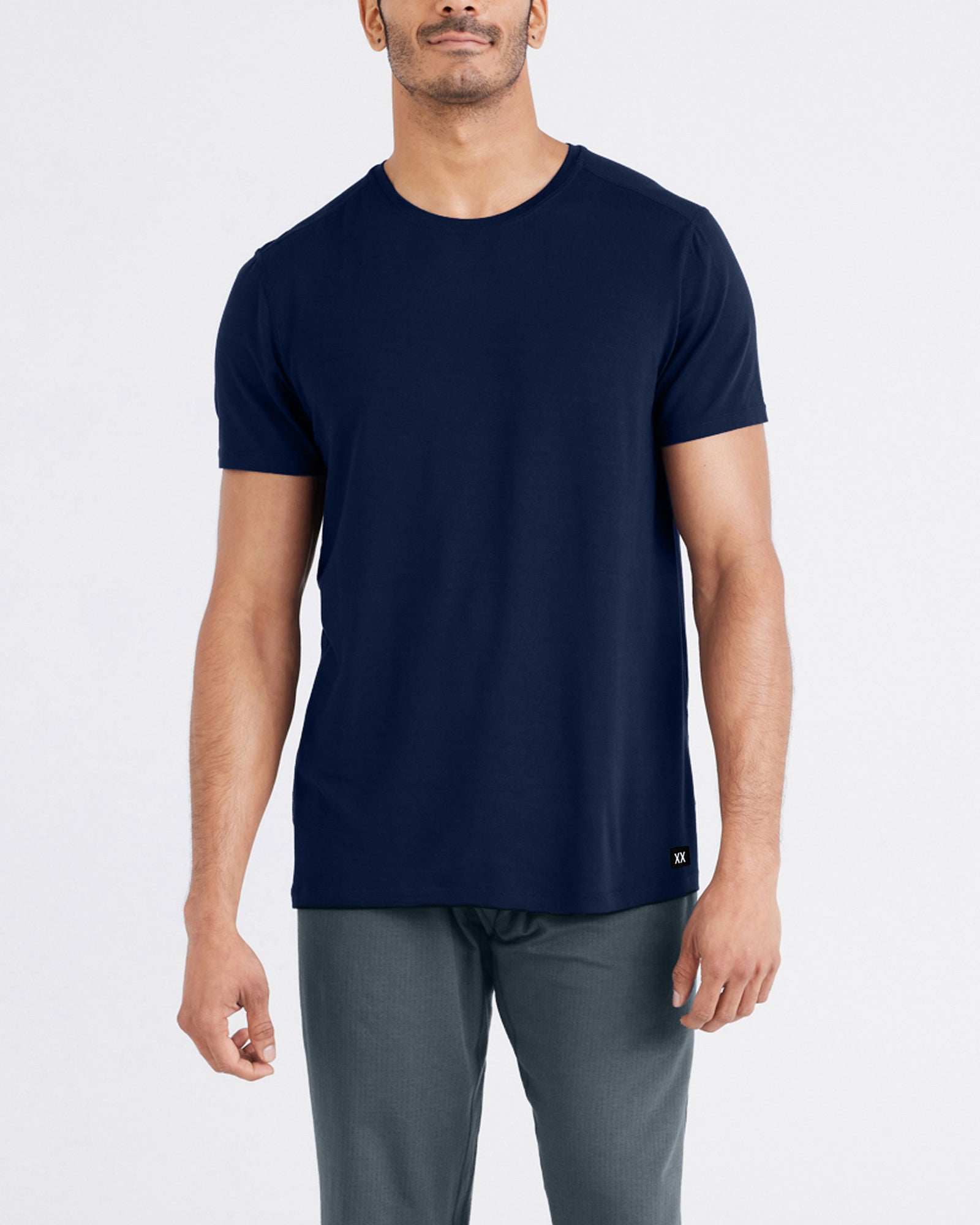 Front - Model wearing Snooze Short Sleeve Tee in Maritime
