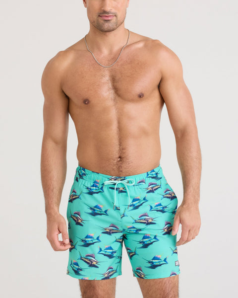 Swimcity★韓国アイドル着用★Tahiti shorts Sunset Tropical Mens Swim Trunks - Hula Hawaiian Mens Shorts