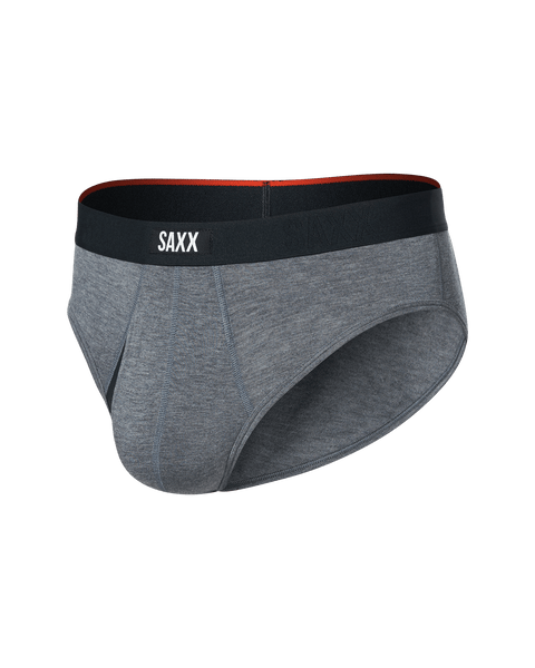 Vibe Xtra Soft Comfort Brief - Dark Grey Heather | SAXX