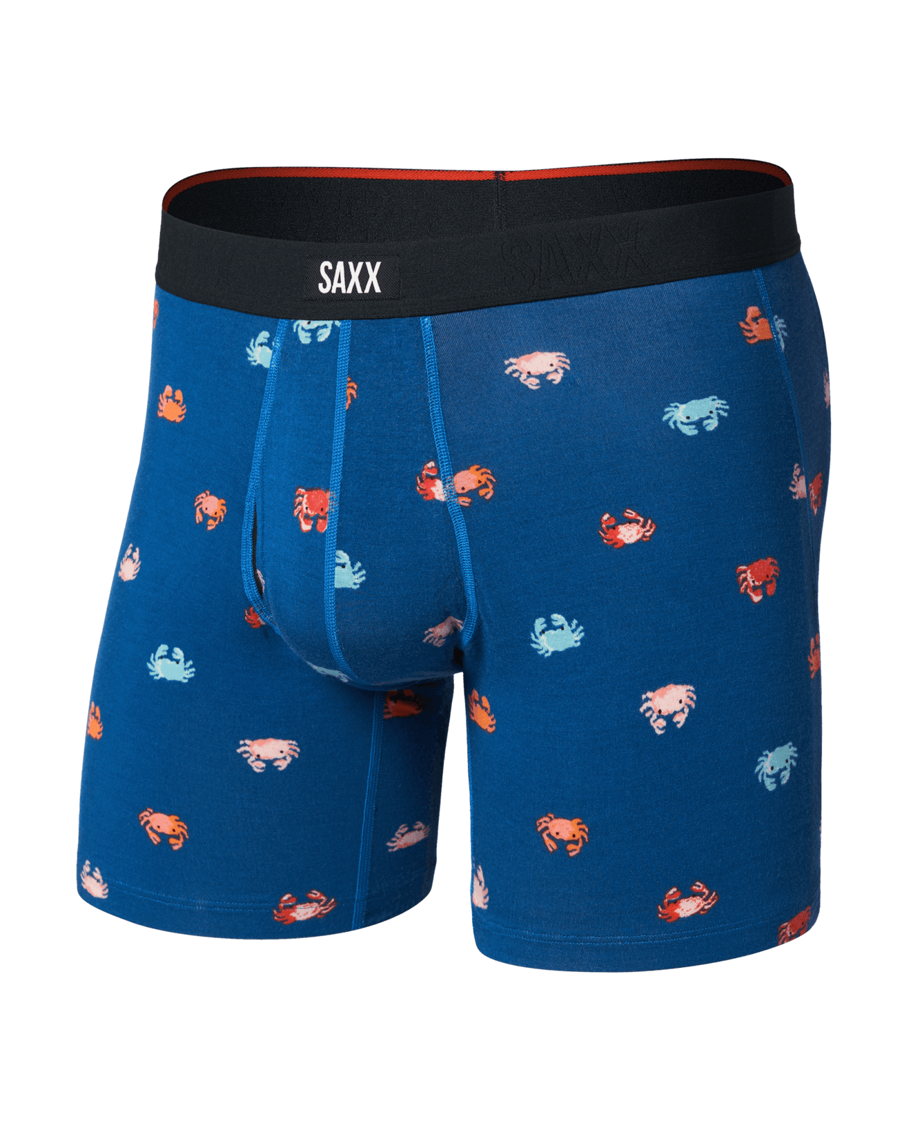 Vibe Xtra Soft Comfort Boxer Brief - Crab Boil-Navy Dawn | SAXX