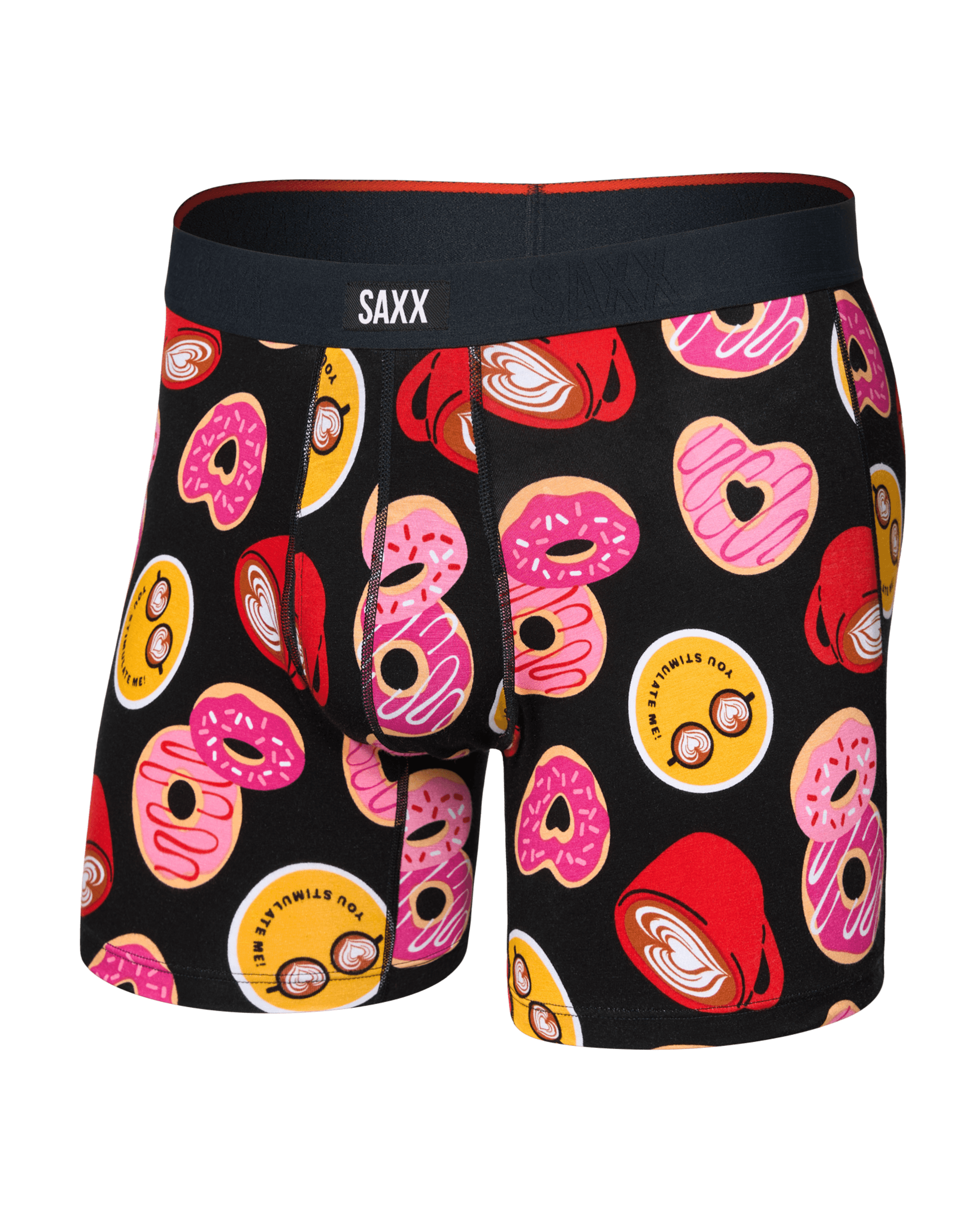 Vibe Xtra Soft Comfort Boxer Brief - Love Story-Black | SAXX Underwear