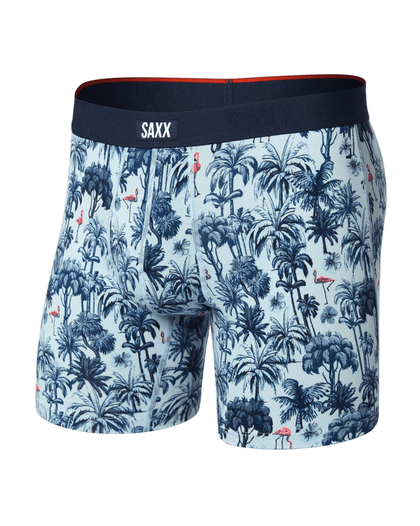 Front of Vibe Xtra Soft Comfort Boxer Brief Fly in Palm Mix-Atmosphere