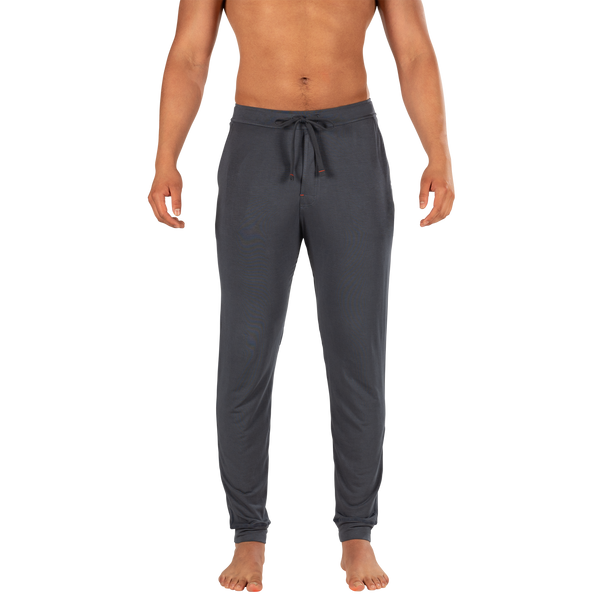 Front - Model wearing Snooze Pant in India Ink