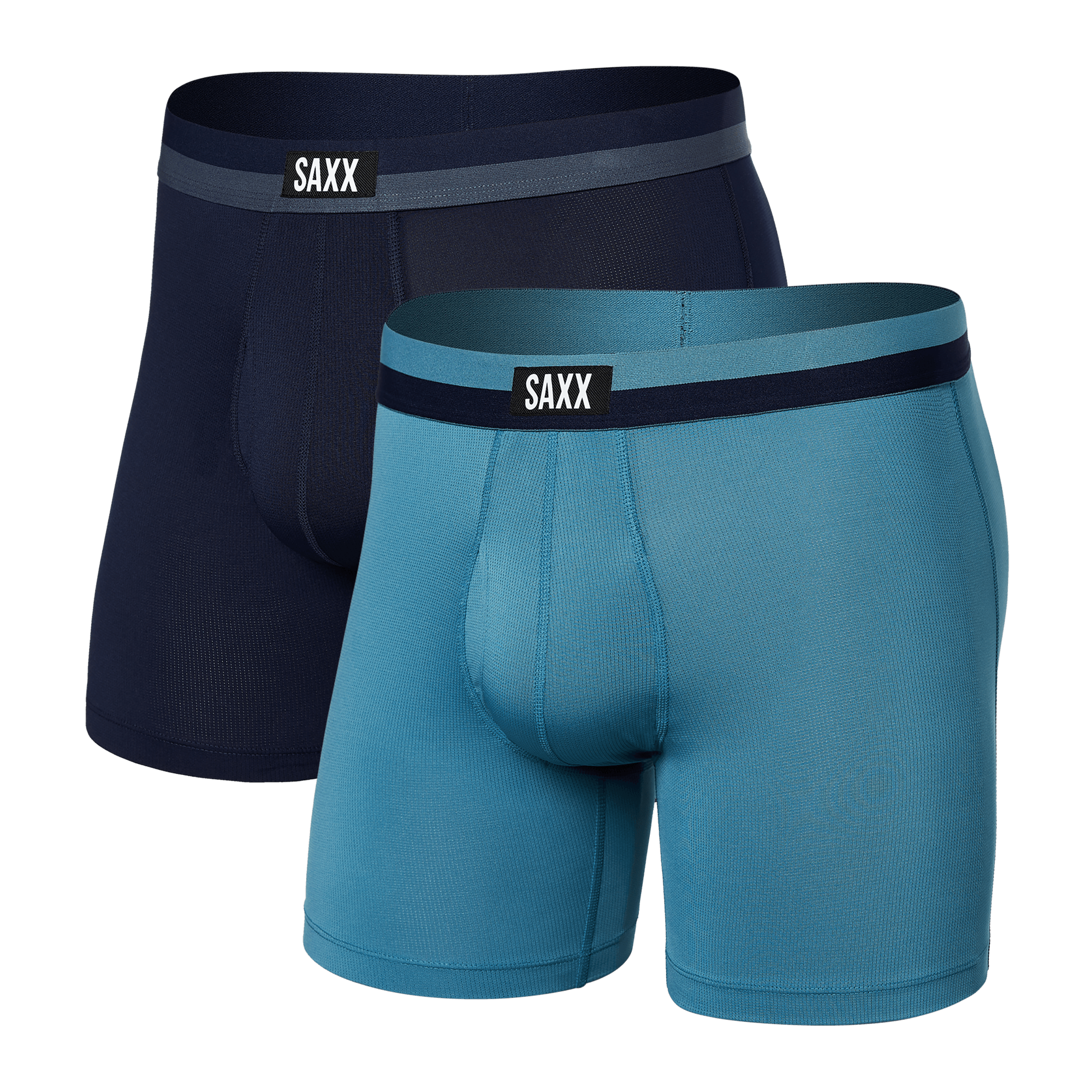Front of Sport Mesh 2-Pack Boxer Brief in Hydro/Maritime