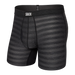 Front of DropTemp Cooling Mesh Boxer Brief Fly in Black Heather