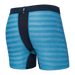 Back of DropTemp Cooling Mesh Boxer Brief in Blue Moon Heather