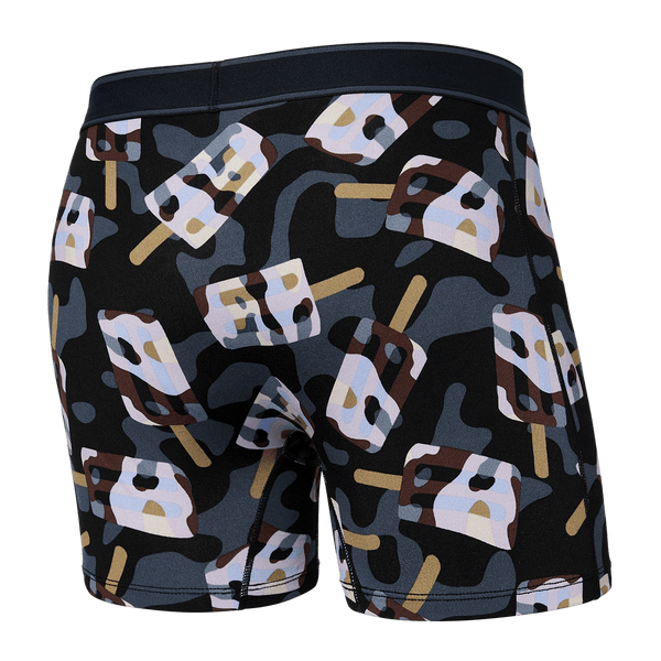 Back of Daytripper Boxer Brief in Camo Coolers- Black