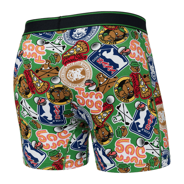 Back of Daytripper Boxer Brief in Gopher It- Outfield Green