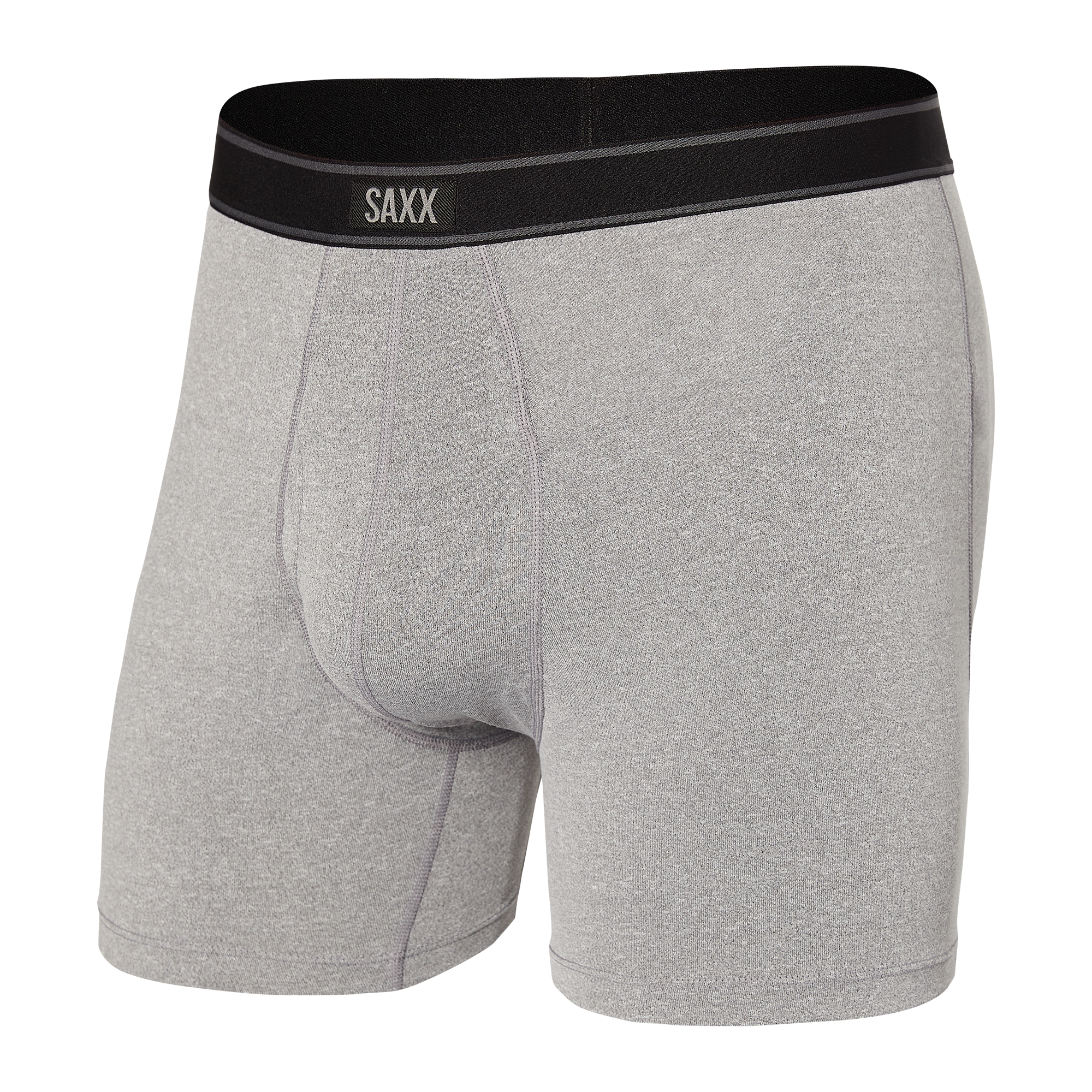 Front of Daytripper Boxer Brief Fly in Grey Heather
