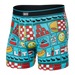 Front of Daytripper Boxer Brief Fly in July Block Party- Blue
