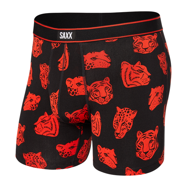 Front of Daytripper Boxer Brief Fly in Black Beast Mode