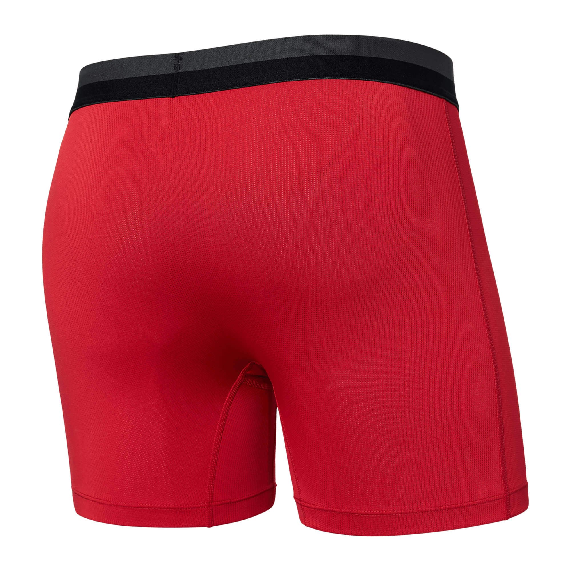 Back of Sport Mesh Boxer Brief in Sunset Red