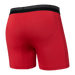 Back of Sport Mesh Boxer Brief in Sunset Red