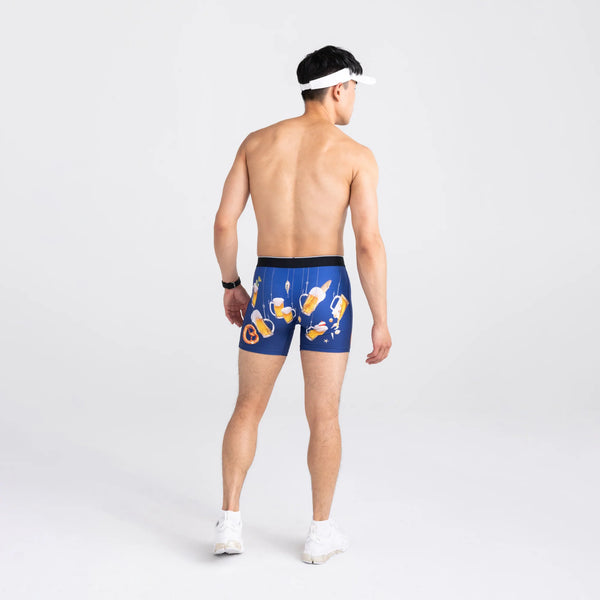 Back - Model wearing Volt Breathable Mesh Boxer Brief in Fresh N