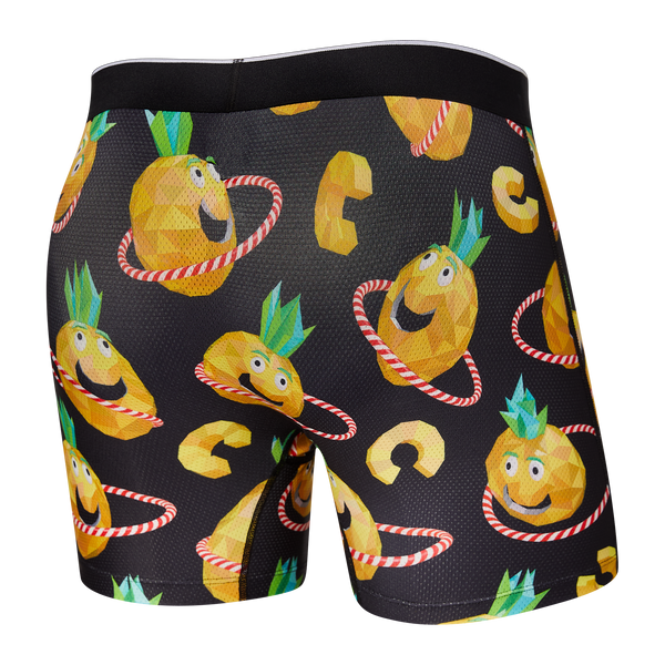 Back of Volt Boxer Brief in Pineapple Hula