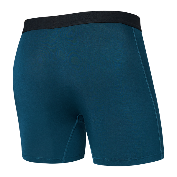Back of Ultra Super Soft Boxer Brief Fly in Deep Ocean