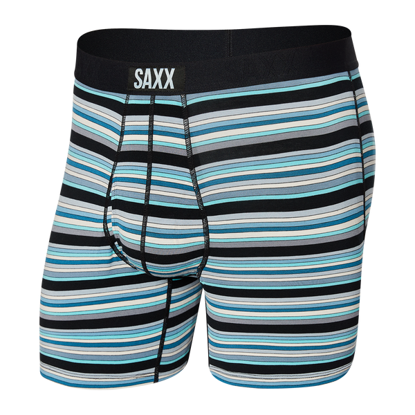 Front of Ultra Boxer Brief Fly in Sushi Doobie Doo- Black