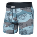 Front of Ultra Boxer Brief in Jungle Toile- Dusty Blue