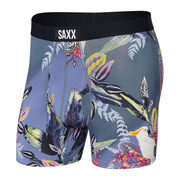 Front of Ultra Boxer Brief Fly in Parrot-Dise- Twilight
