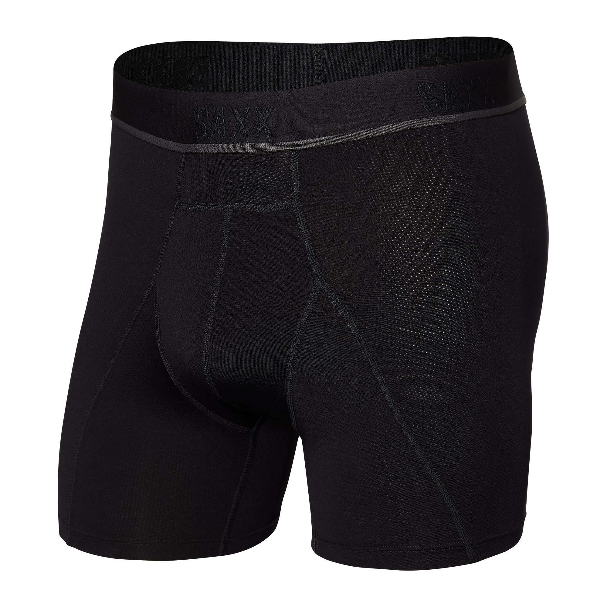 Front of Kinetic HD Boxer Brief in Blackout