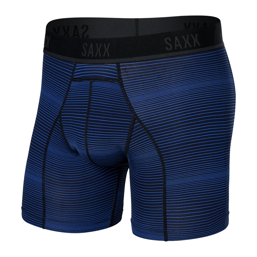 Kinetic Boxer Brief - Variegated Stripe- Blue | – SAXX Underwear
