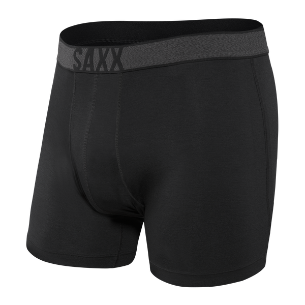 Front of Viewfinder Baselayer Boxer Brief Fly in Black
