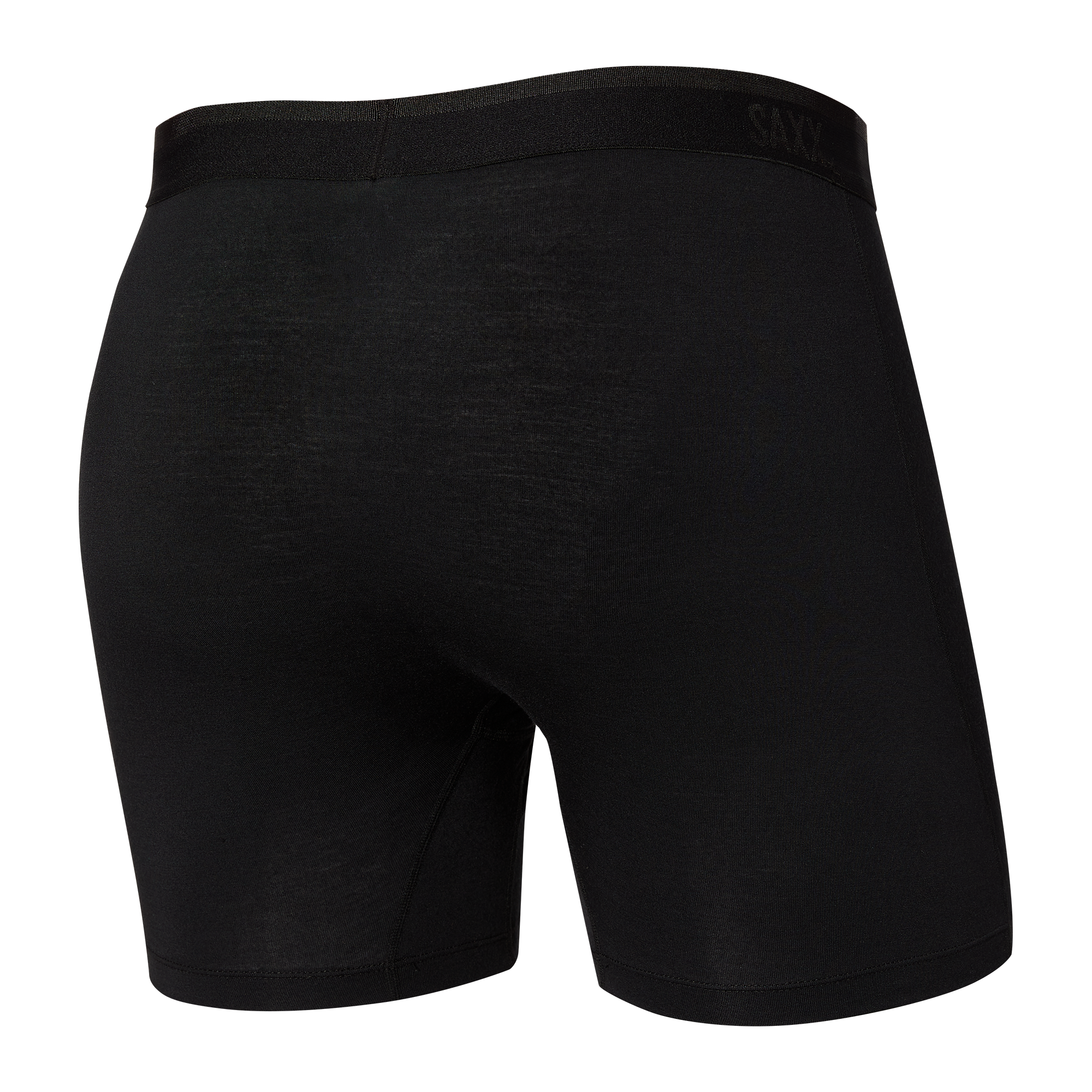 Back of Platinum Boxer Brief Fly in Blackout