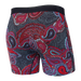 Back of Platinum Boxer Brief Fly in Multi Power Paisley