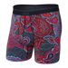 Front of Platinum Boxer Brief Fly in Multi Power Paisley