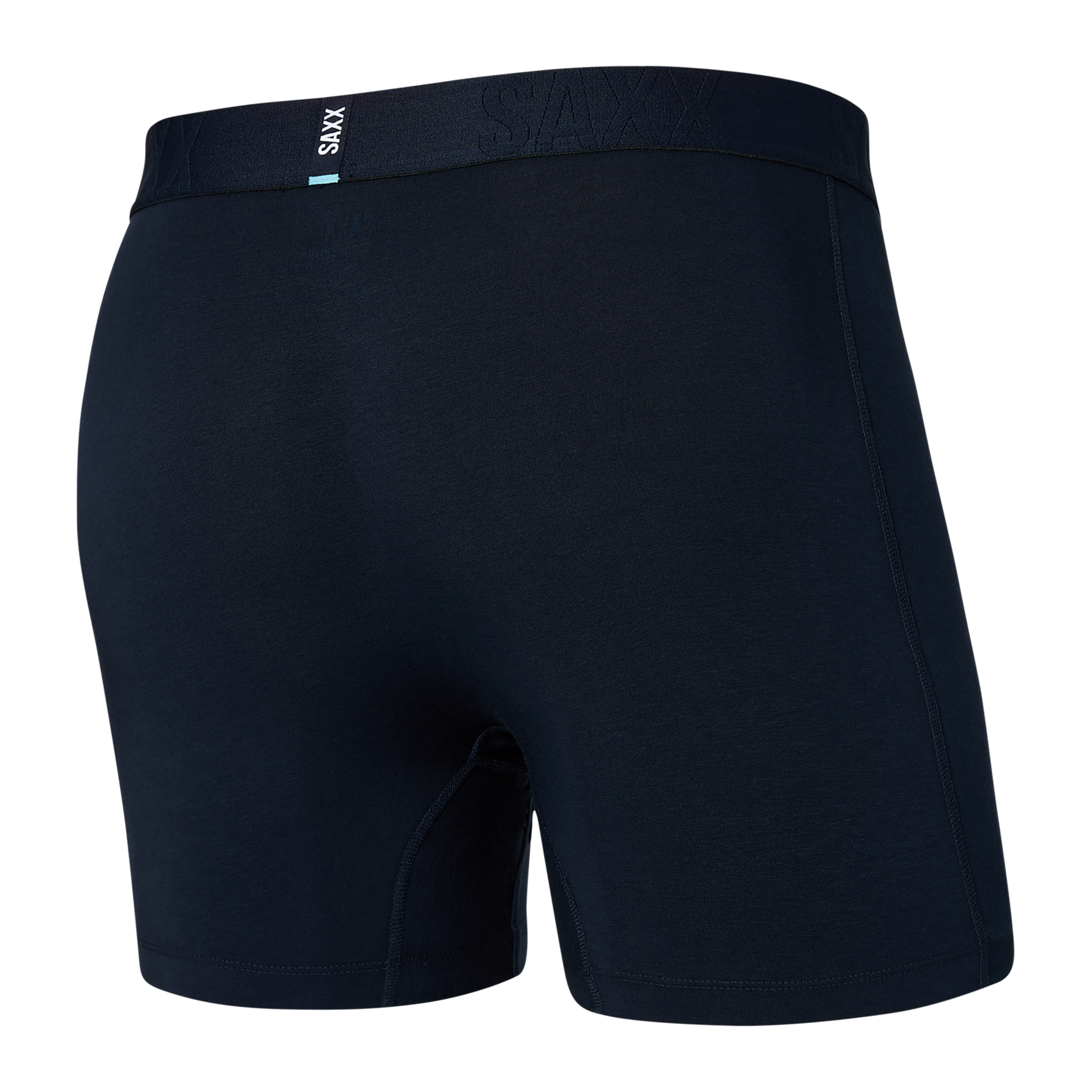 Back of Droptemp Cooling Cotton Boxer Brief Fly in Dark Ink