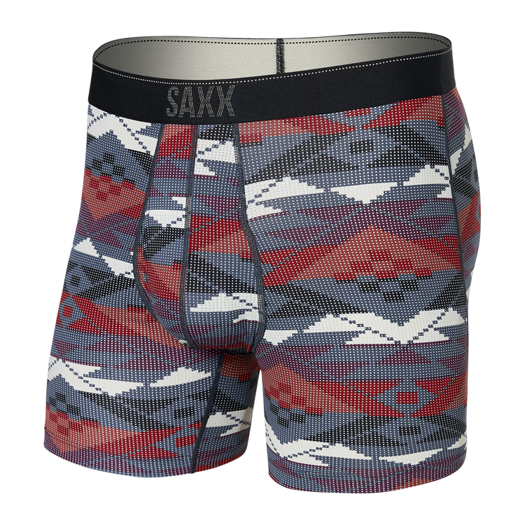 Quest Boxer Brief - Asher Geo- Deep Navy | – SAXX Underwear