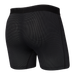Back of Quest Boxer Brief Fly in Black