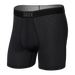 Front of Quest Boxer Brief Fly in Black