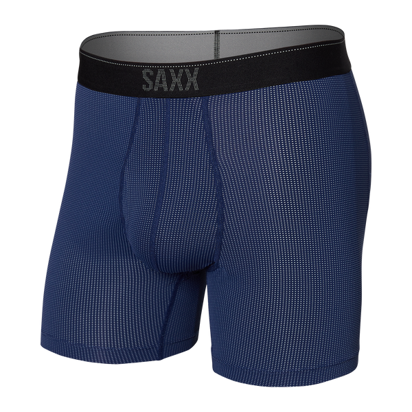 Front of Quest Boxer Brief Fly in Midnight Blue II