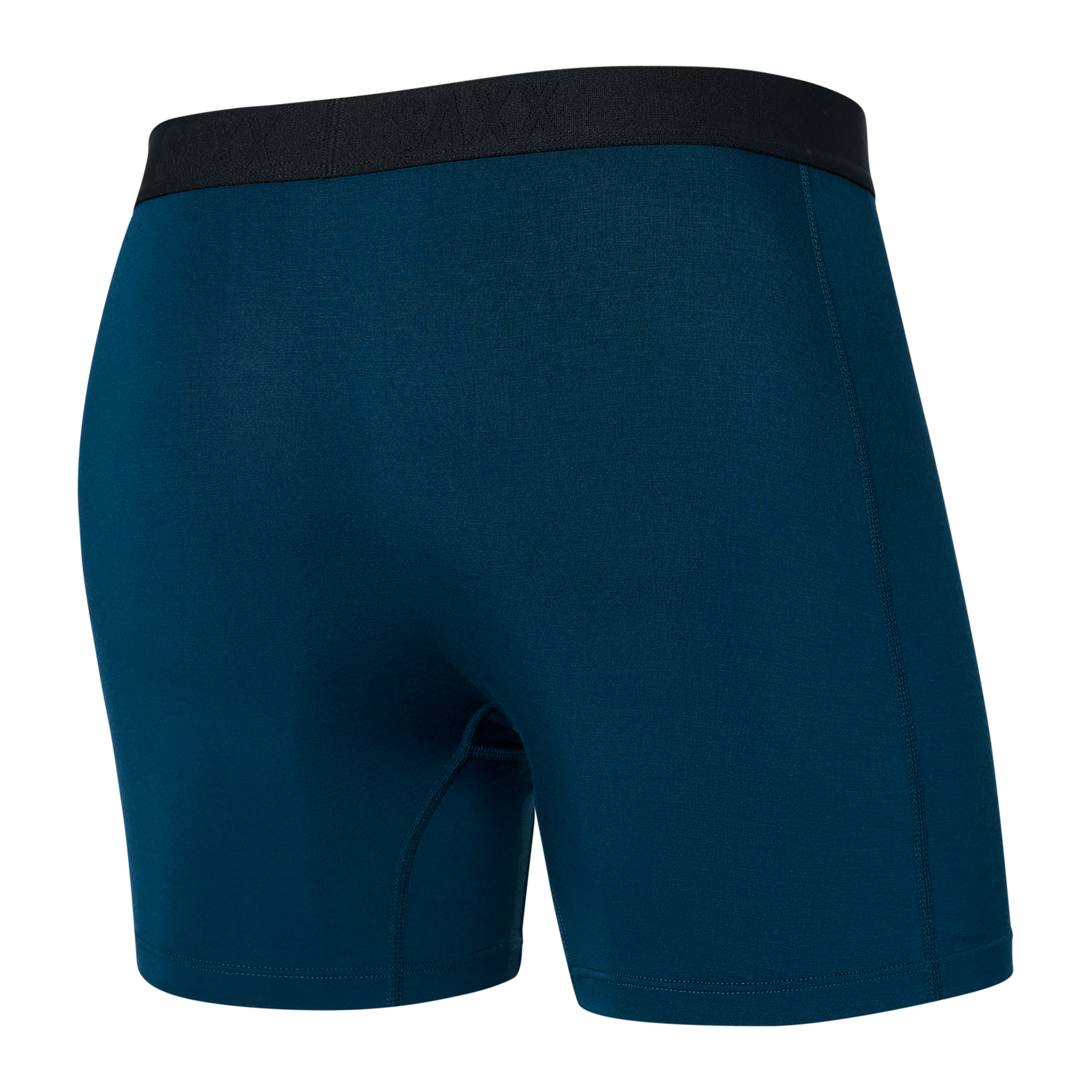 Back of Vibe Super Soft Boxer Brief in Anchor Teal