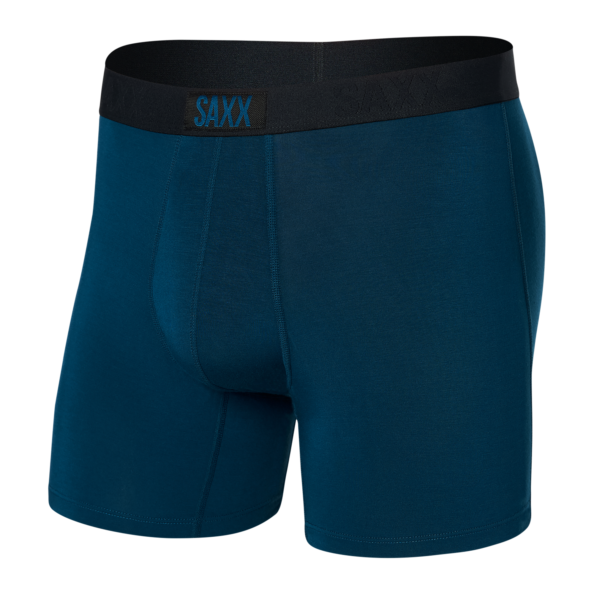 Front of Vibe Super Soft Boxer Brief in Anchor Teal