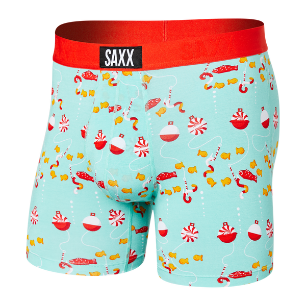 Front of Vibe Super Soft Boxer Brief in Fish Food- Fiji