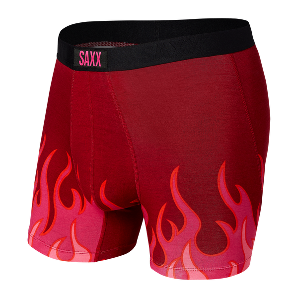 Front of Vibe Boxer Brief in Pink Flame Job