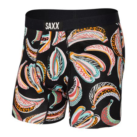 Vibe Boxer Brief - Gone Bananas- Black | – SAXX Underwear